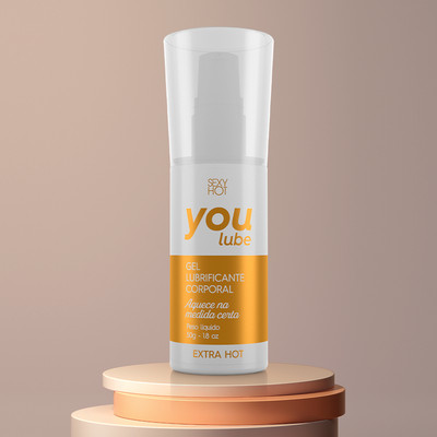 Gel Lubrificante à Base D'Água com Efeito Extra Hot - Sexy Hot YouLube | 50g