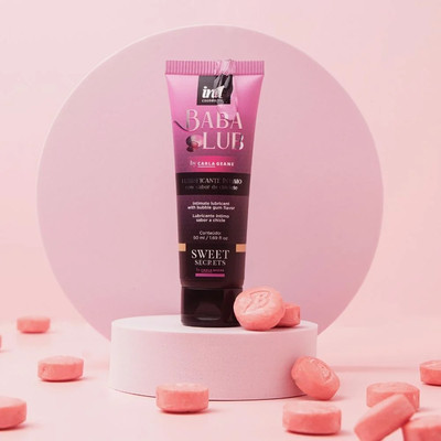 Gel Lubrificante à Base d'Água Beijável com Sabor de Chiclete - Intt BabaLub Sweet Secrets By Carla Geane | 50g