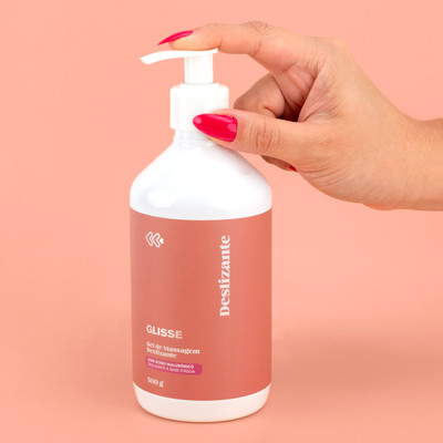 Gel Lubrificante à Base d'Água Neutro com Ácido Hialurônico - Exclusiva Glisse | 500g