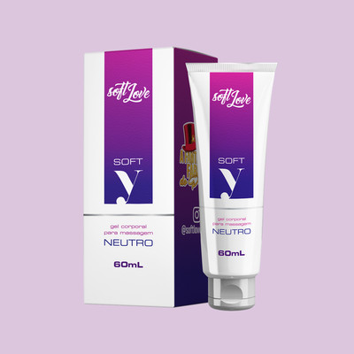 Foto 1 do produto Gel Para Massagem e Lubrificante à Base D'Água - Soft Love Soft-Y Neutro | 60 ml