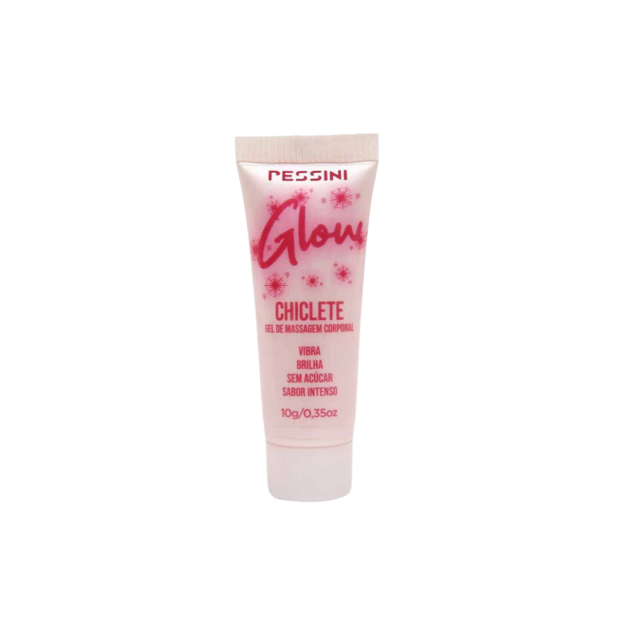 Gel Lubrificante Beijável com Efeito Brilhoso e Vibração - Pessini Glow | 10g | Disponível em 3 Sabores - 4