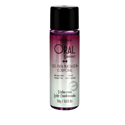 Foto 1 do produto Gel Lubrificante Beijável com um Efeito Excitante e Aquecimento, Livre de Parabênos - Pessini Oral Gourmet | 18g | Disponível em 3 Sabores