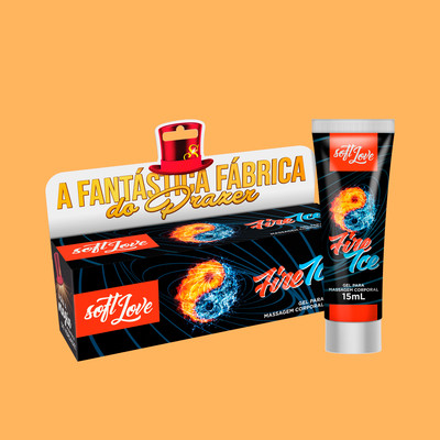 Gel Lubrificante Excitante com Efeito Frio e Quente - Soft Love Fire Ice | 15 ml
