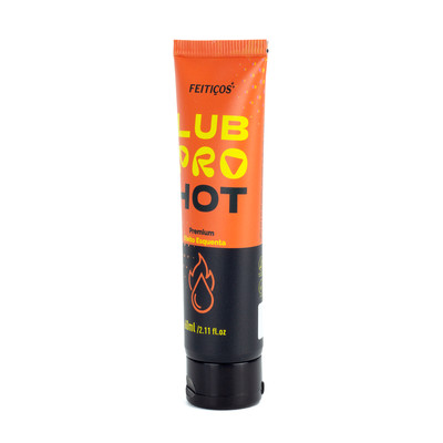 Foto 2 do produto Gel Lubrificante Íntimo à Base d'Água com Aloe Vera e Efeito Esquenta - Feitiços LubPro Hot Premium | 60ml