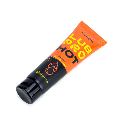 Gel Lubrificante Íntimo à Base d'Água com Aloe Vera e Efeito Esquenta - Feitiços LubPro Hot Premium | 60ml