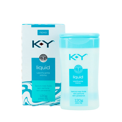 Gel Lubrificante Íntimo à Base D'Água com Textura Fluida e Sem Perfume - K-Y Liquid | 120g