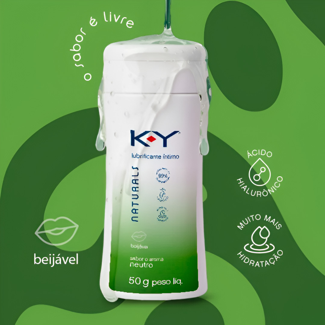 Gel Lubrificante Íntimo Beijável com Ácido Hialurônico - K-Y Naturals | 50g | Disponível em 4 Sabores - 13