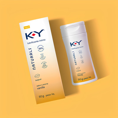 Gel Lubrificante Íntimo Beijável com Ácido Hialurônico - K-Y Naturals | 50g | Disponível em 4 Sabores