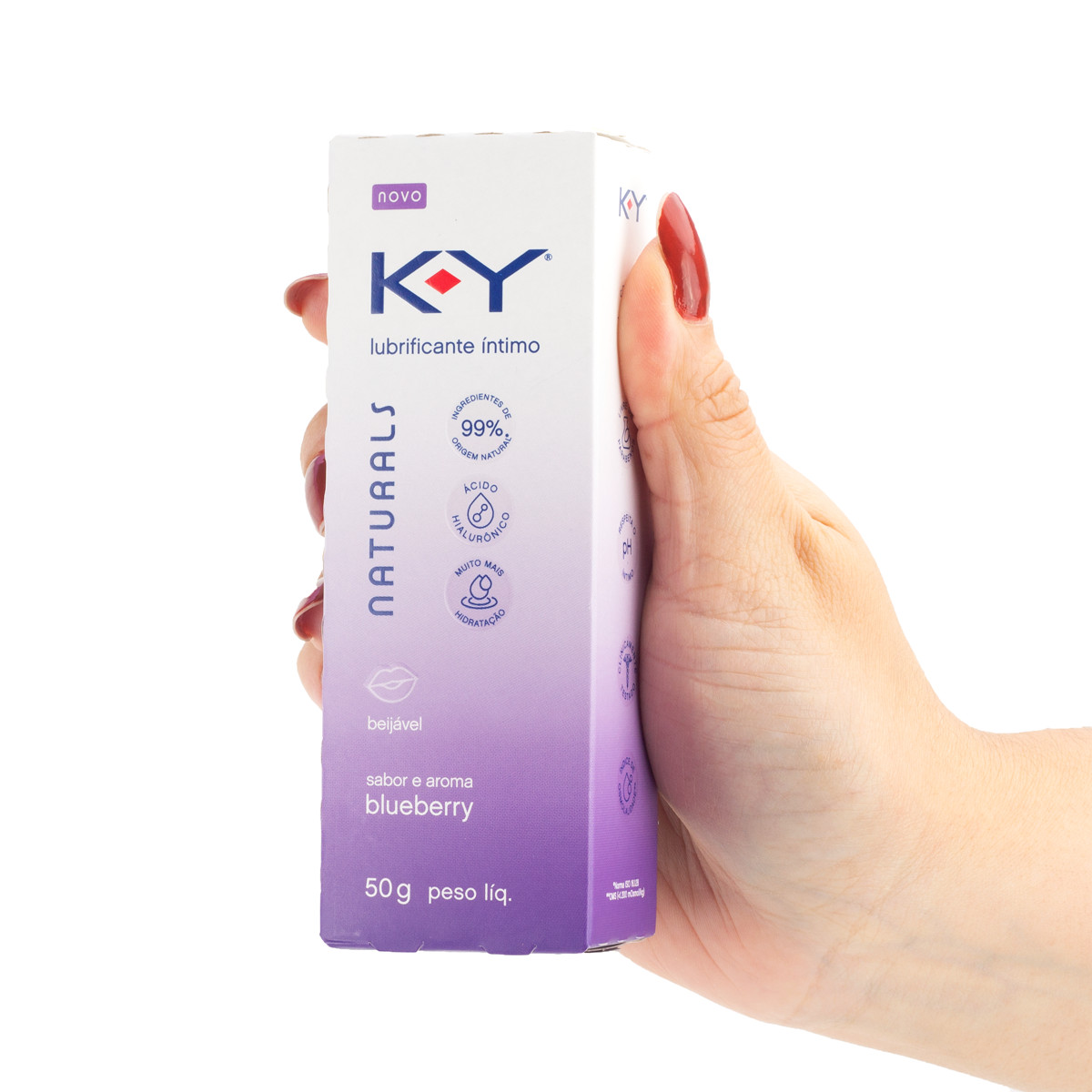 Gel Lubrificante Íntimo Beijável com Ácido Hialurônico - K-Y Naturals | 50g | Disponível em 4 Sabores - 11