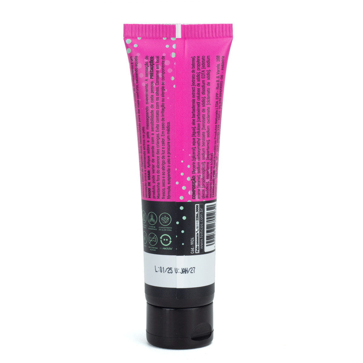 Gel Lubrificante Íntimo Beijável com Aloe Vera - Feitiços LubPro Premium | 60ml | Disponível em 3 Sabores - 5