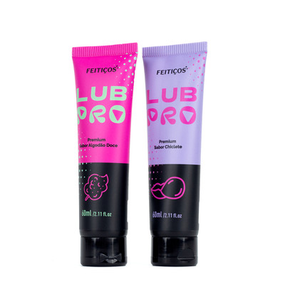 Gel Lubrificante Íntimo Beijável com Aloe Vera - Feitiços LubPro Premium | 60ml | Disponível em 2 Sabores