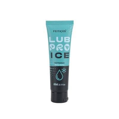 Gel Lubrificante Íntimo Premium com Aloe Vera e Efeito Refrescante - Feitiços LubPro Ice | 60ml