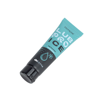Gel Lubrificante Íntimo Premium com Aloe Vera e Efeito Refrescante - Feitiços LubPro Ice | 60ml