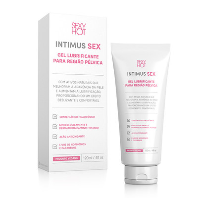 Gel Lubrificante Vegano para Região Pélvica - Sexy Hot Intimus Sex | 120 ml