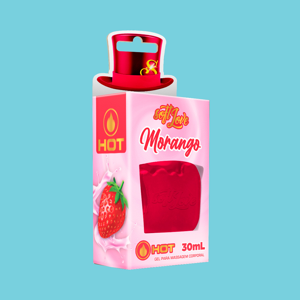 Gel Para Massagem Beijável com Sensação de Aquecimento - Soft Love Hot | 30ml | Disponível em 5 Sabores - 6