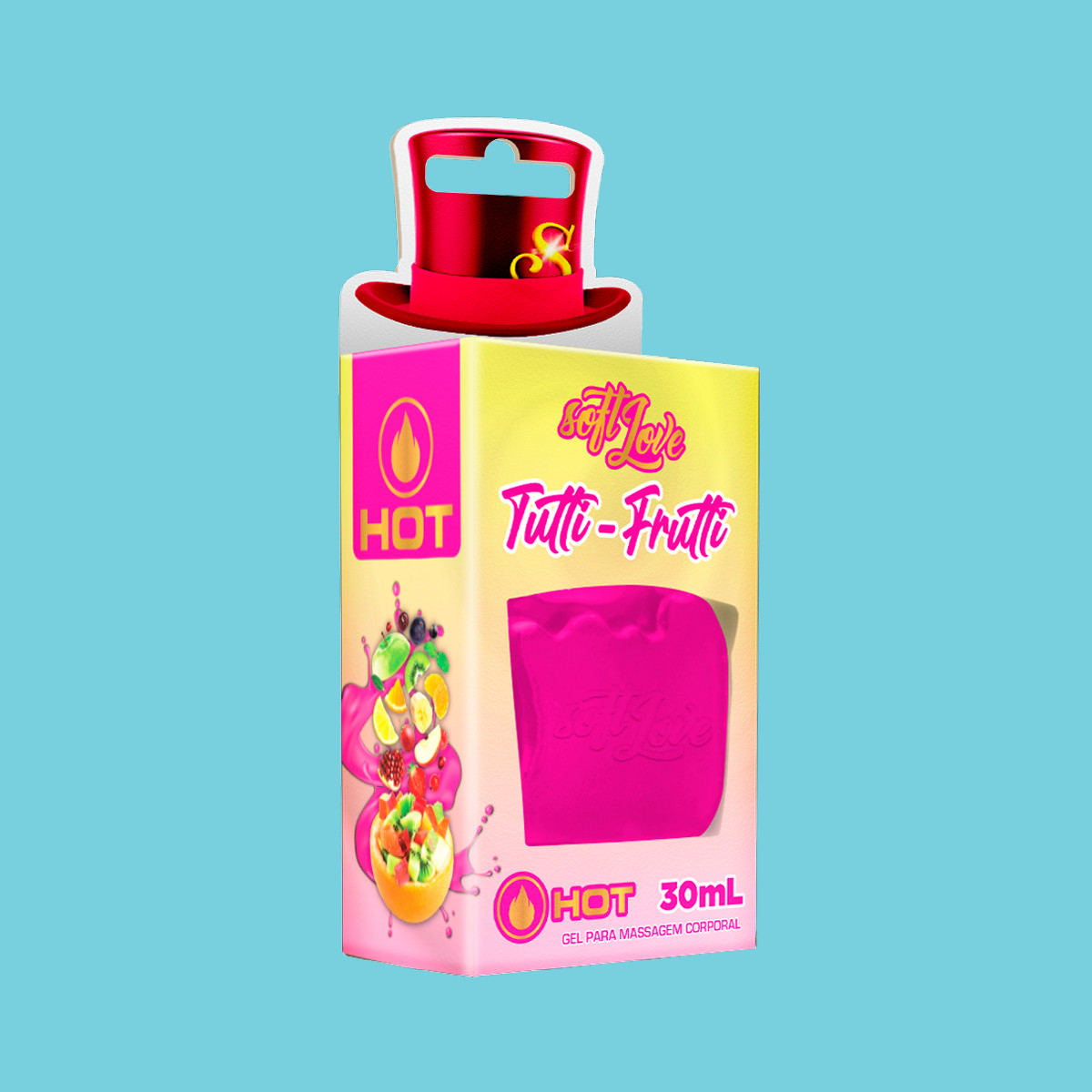 Gel Para Massagem Beijável com Sensação de Aquecimento - Soft Love Hot | 30ml | Disponível em 5 Sabores - 2