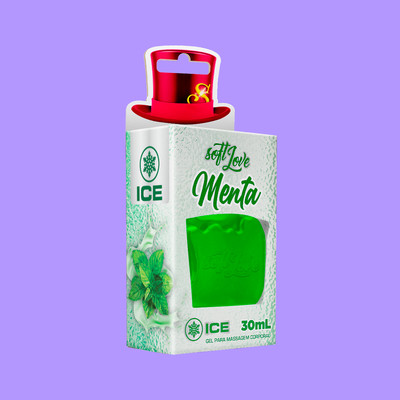 Gel Para Massagem Beijável com Sensação Refrescante - Soft Love Ice | 30ml | Disponível em 3 Sabores