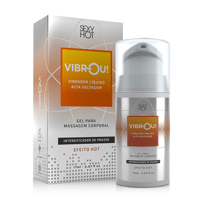 Gel para Massagem Corporal com Efeito Hot - Adão & Eva Vibrou! | 17ml