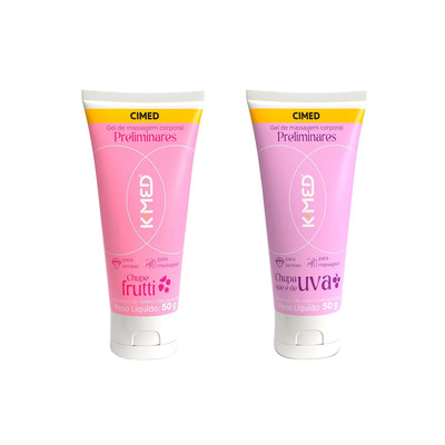 Gel para Massagem Corporal - K-Med Preliminares | 50g | Disponível em 2 Sabores