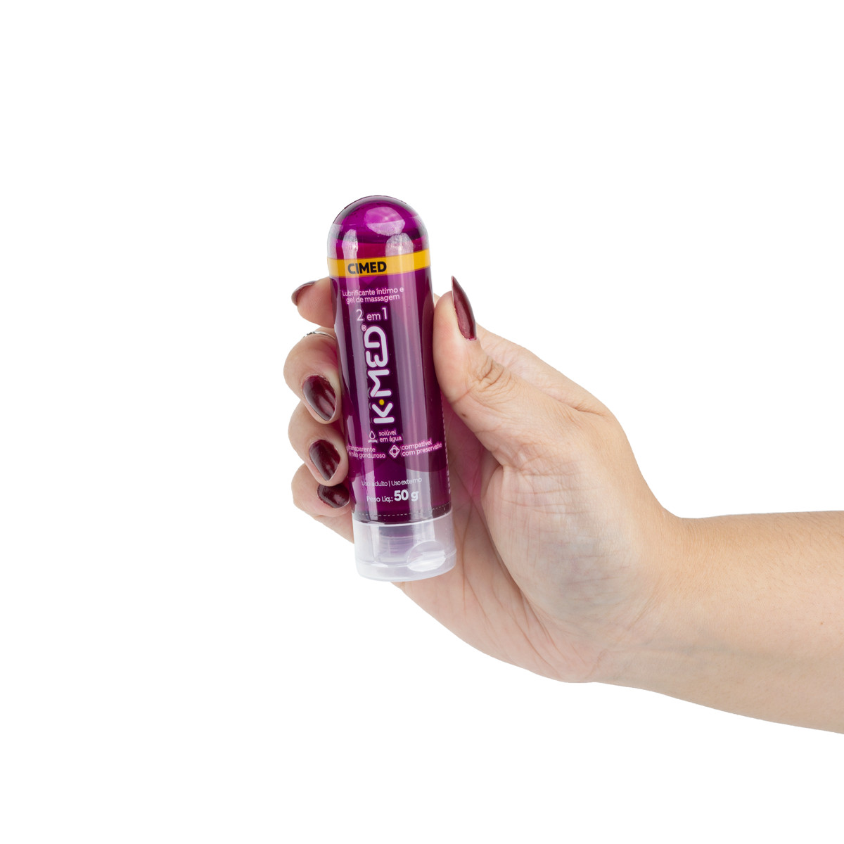 Gel para Massagem e Lubrificante Íntimo à Base D´Água - K-Med 2 em 1 | 50g - 2