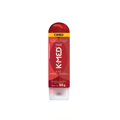 Gel Para Massagem e Lubrificante Íntimo com Sensação de Aquecimento Suave - K-Med Hot | 50g