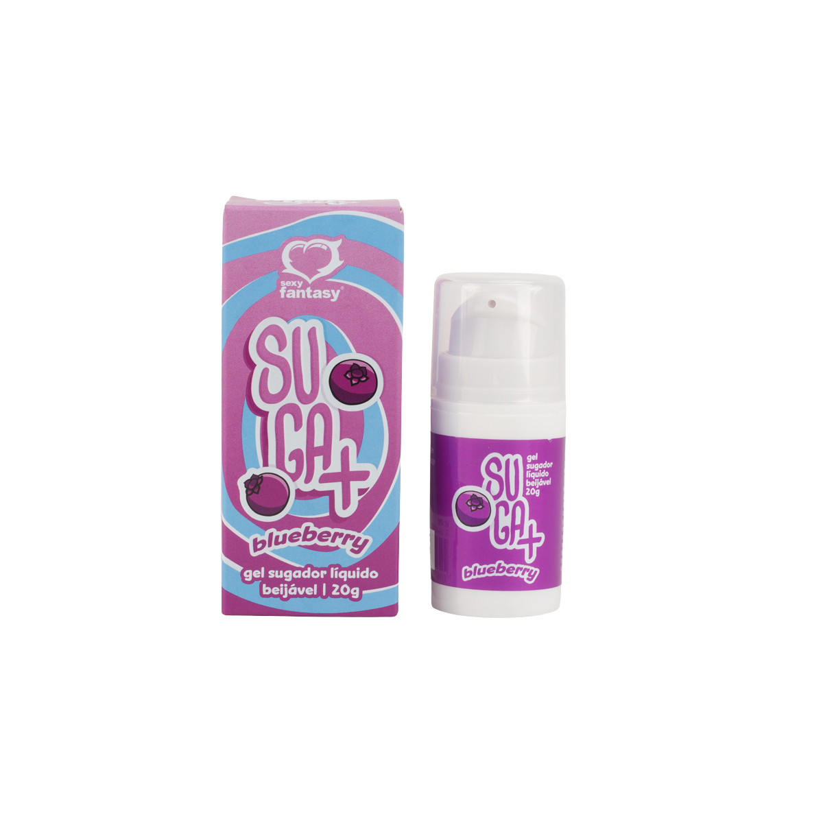 Gel Sugador Líquido Beijável com Sensação de Sucção, Pulsação e Frescor - Sexy Fantasy Suga + | 20g | Disponível em 4 Sabores - 13