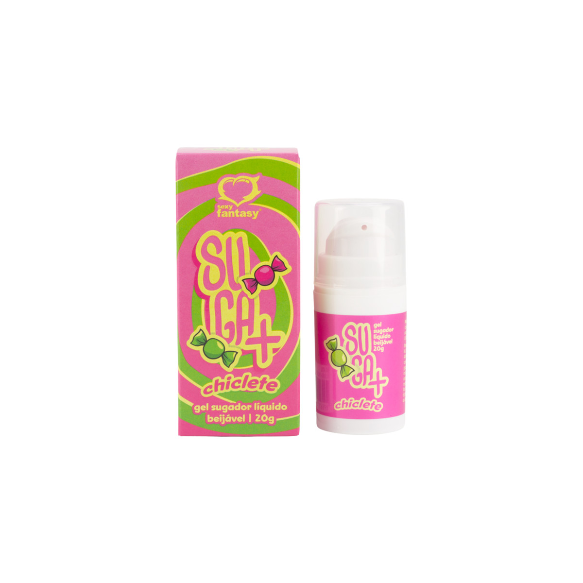 Gel Sugador Líquido Beijável com Sensação de Sucção, Pulsação e Frescor - Sexy Fantasy Suga + | 20g | Disponível em 4 Sabores - 3