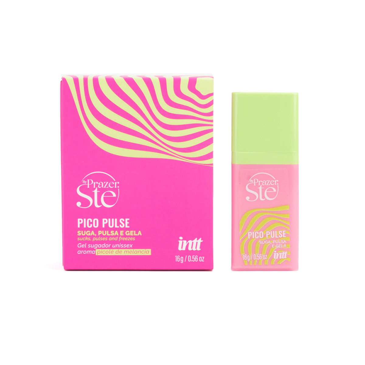 Gel Sugador Multifuncional Unissex Beijável - Intt Pico Pulse By Prazer Ste | 16g | Disponível em 2 Sabores - 6