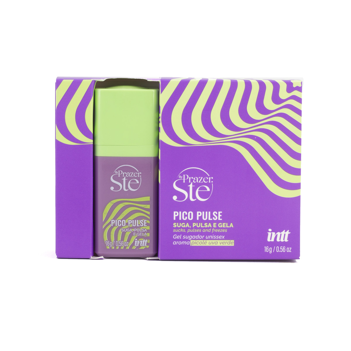 Gel Sugador Multifuncional Unissex Beijável - Intt Pico Pulse By Prazer Ste | 16g | Disponível em 2 Sabores - 4