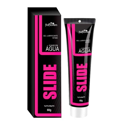 Gel Umectante à Base D'Água com Aroma de Tutti- Frutti - Hot Flowers Slide | 60g