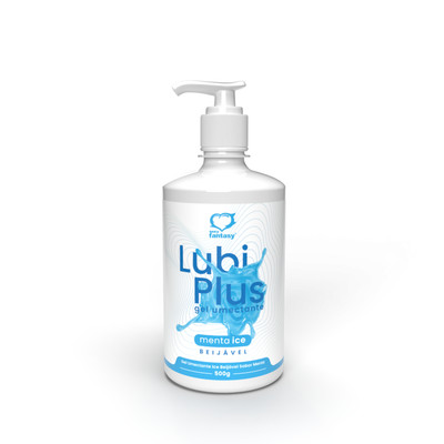Gel Umectante Beijável com Sabor de Menta e Efeito Ice - Sexy Fantasy Lub Plus | 500g