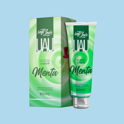 Gel Umectante Beijável - Soft Love Uau | 60 ml | Disponível em 2 Sabores