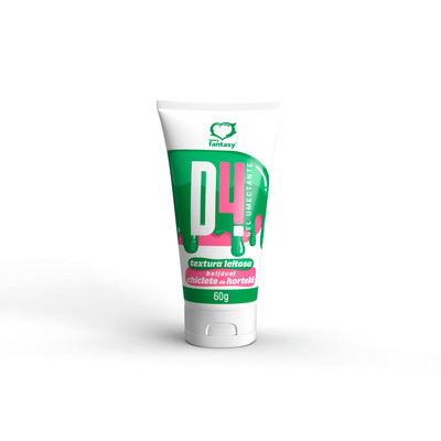 Gel Umectante Beijável com Textura Leitosa - Sexy Fantasy D4 | 60g | Disponível em 3 Sabores