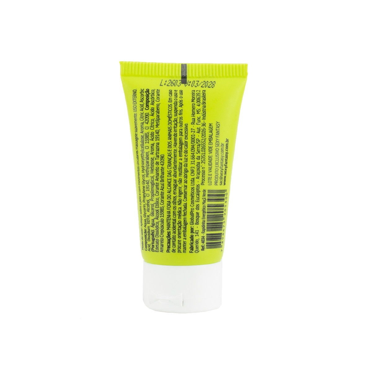 Gel Umectante Lubrificante com Sabor - Sexy Fantasy Rapidinha Energético | 30g| Disponível em 2 Sabores - 4