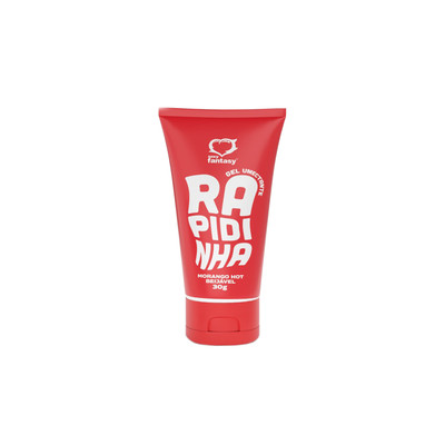 Foto 1 do produto Gel Umectante Lubrificante com Sensação de Aquecimento e Beijável no Sabor Morango Hot - Sexy Fantasy Rapidinha | 30g