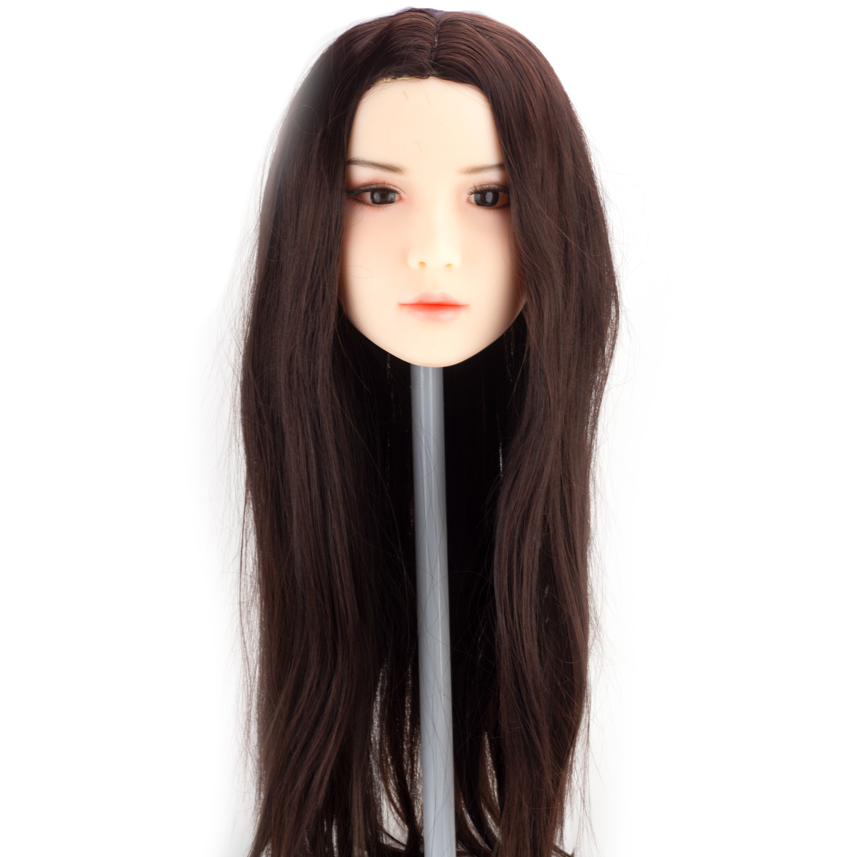 Giselle - Boneca Realística em TPE com Pele Branca, Cabelo Castanho Escuro longo, Olhos Castanhos, Seios Fartos, Vértebras em Aço e Acessórios - 41 Kg e 1,64 Metros de Altura - 9