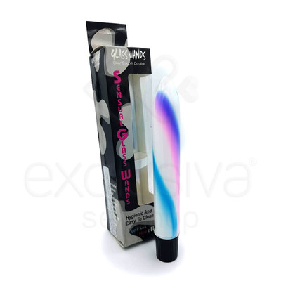 Foto 1 do produto Glass Wands - Vibrador Personal de Vidro com Detalhes em Colorido e 7 Modos de Vibração -  22 x 2,5 CM