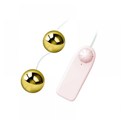 Foto 2 do produto Bolas Para Pompoar com Vibro Multivelocidade - Golden Ball