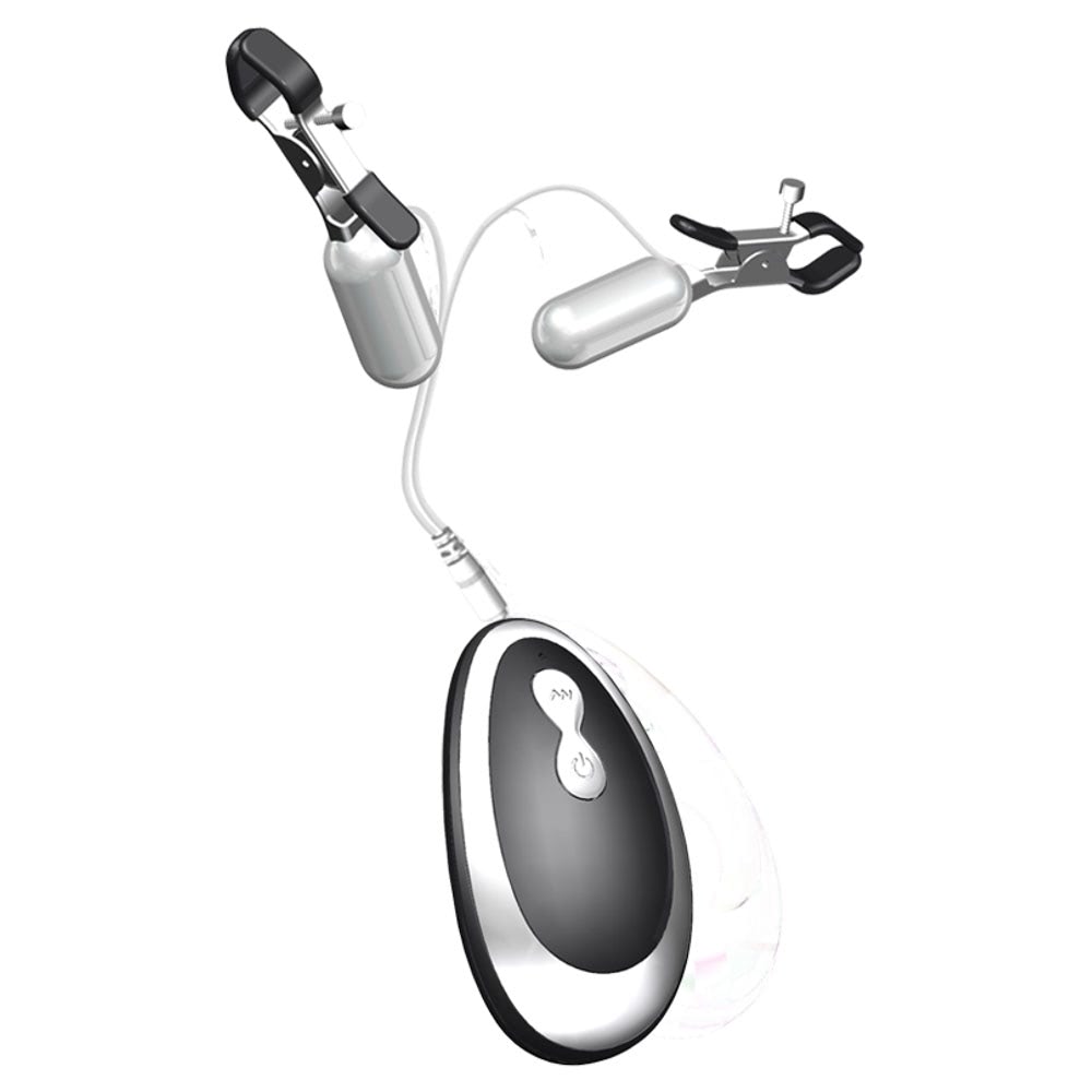 Grampos para Mamilos com Presilhas Ajustáveis, Cápsula Vibratória com Controle e 20 Modos de Vibração - Breast Vibration Clip - 4