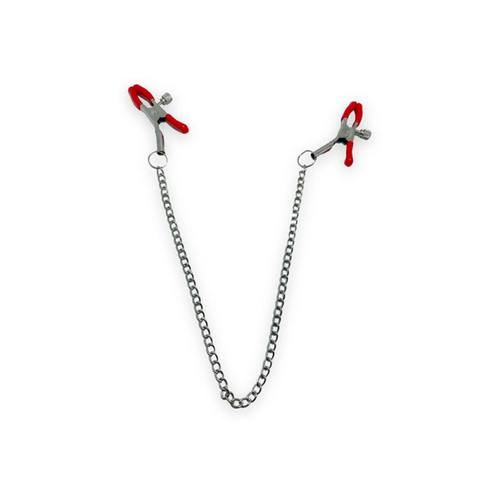 Grampos para Mamilos com Presilhas Ajustáveis e Corrente em Metal | Disponível em 3 Cores - 3