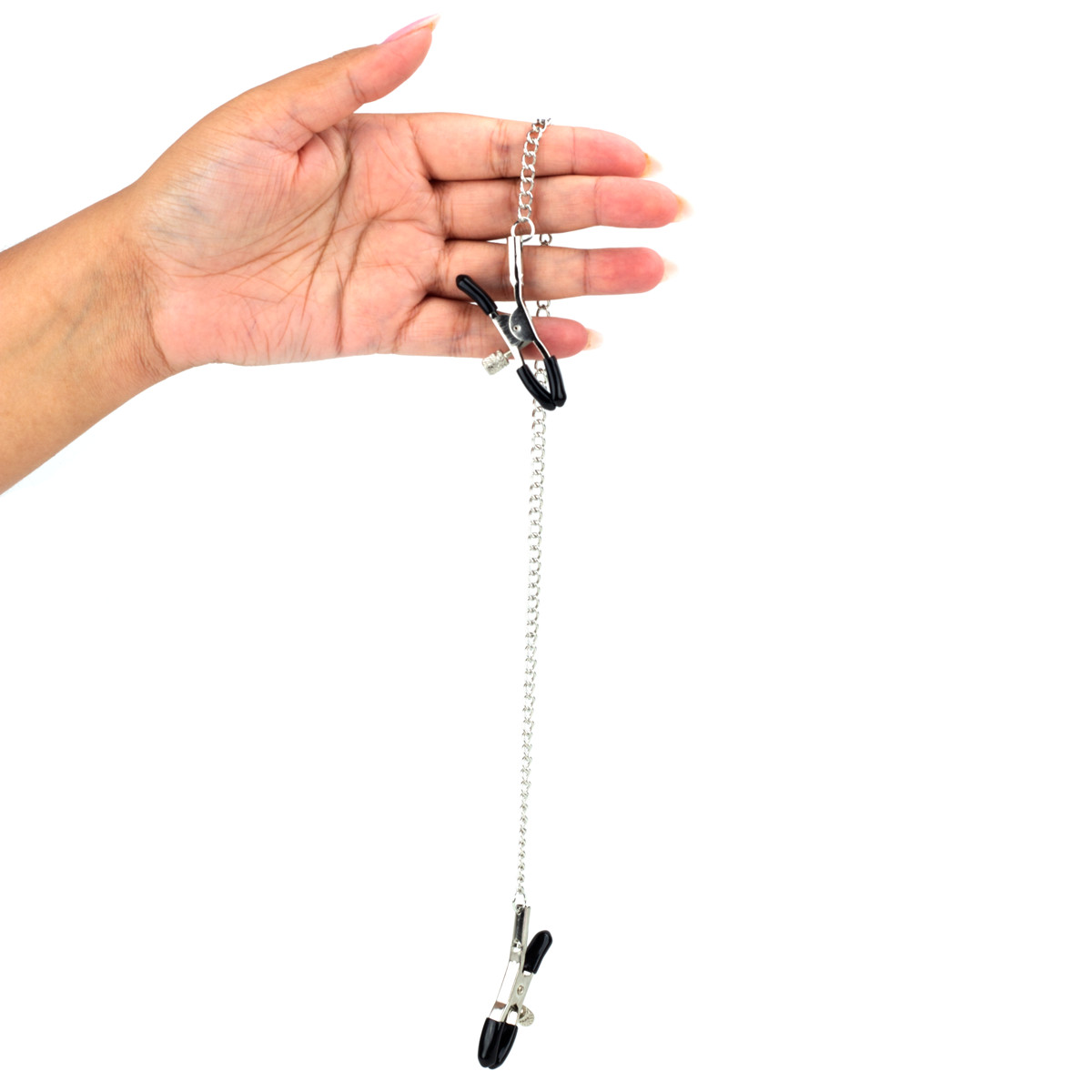 Grampos para Mamilos com Presilhas Ajustáveis e Corrente em Metal | Disponível em 3 Cores - 4