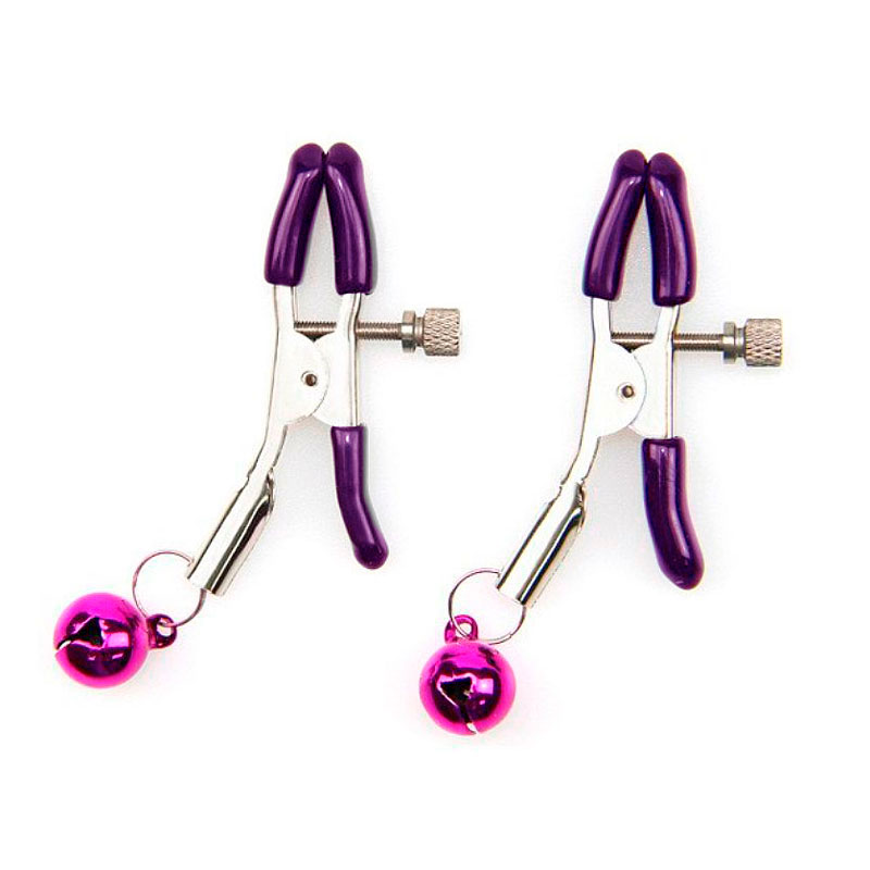 Grampos para Mamilos com Presilhas Ajustáveis em Metal e Sino - Disponível em 5 Cores - 5