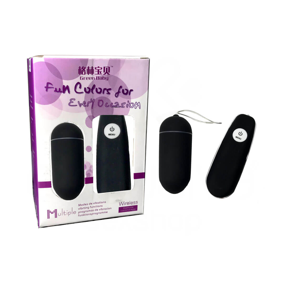 Cápsula Vibratória em ABS com 10 Modos de Vibração e Controle Remoto Wireless - Green Baby Fun Colors for Every Occasions | Disponível em 2 Cores - 5