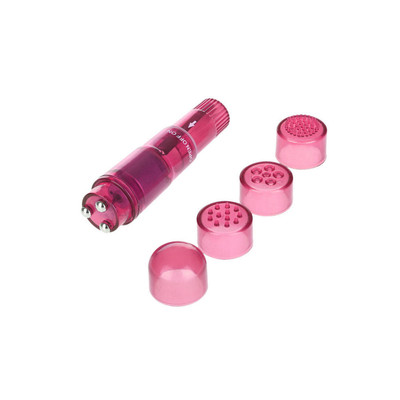 Foto 7 do produto Vibrador Compacto com 4 Capas de Texturas Diferentes e Vibração Única - Green Baby | 10 x 2,4 cm | Disponível em 3 Cores
