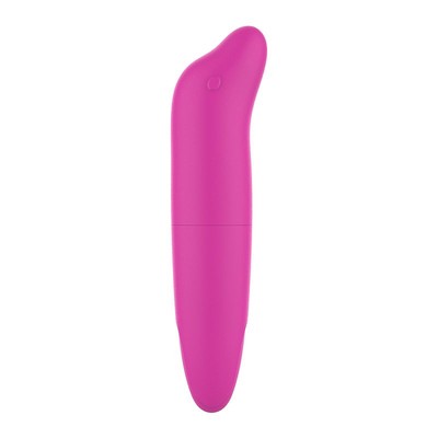 Foto 5 do produto Vibrador Estimulador de Ponto G em Forma de Golfinho com Vibração Única - G-Spot | 12,5 x 2,5 cm | Disponível em 7 Cores