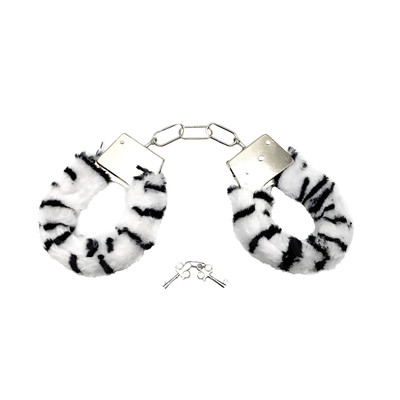 Foto 6 do produto Algemas Reguláveis em Pelúcia com Chave e Trava de Segurança - YouVibe Hand Cuffs | Disponível em 7 Cores