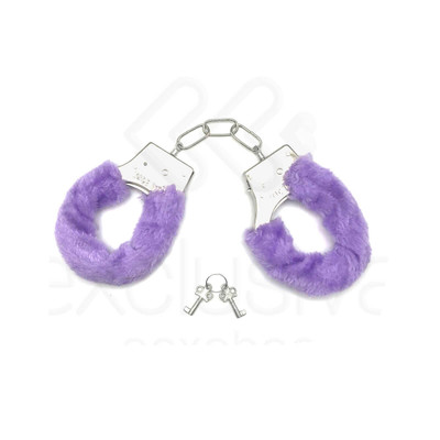 Foto 10 do produto Algemas Reguláveis em Pelúcia com Chave e Trava de Segurança -  Hand Cuffs | 26,8 x 5,1 cm | Disponível em 7 Cores