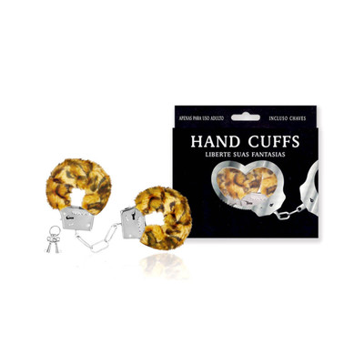 Foto 13 do produto Algemas Reguláveis em Pelúcia com Chave e Trava de Segurança -  Hand Cuffs | 26,8 x 5,1 cm | Disponível em 7 Cores