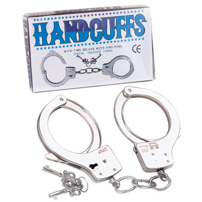 Foto 1 do produto Handcuffs - Algemas Reguláveis em Metal com Par de Chaves