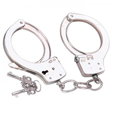 Foto 2 do produto Handcuffs - Algemas Reguláveis em Metal com Par de Chaves